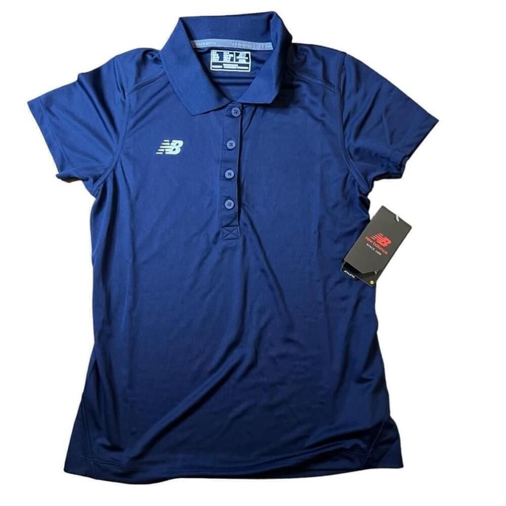 Women's New Balance Blue Polo Shirt Size S